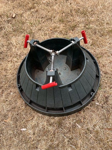 Used christmas tree stand - christmas,