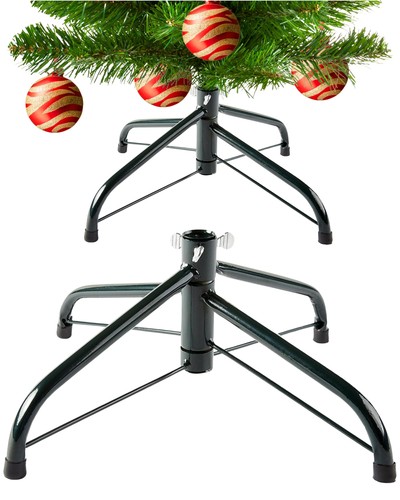 Green metal christmas tree - green,
